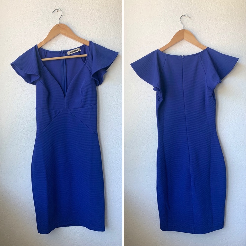 NWOT Modcloth Pinot Noir Dress in Cobalt Blue - Picture 3 of 16